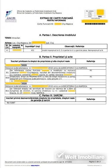 Teren, apropiere Aeroport, 451 mp, cu drept de servitute, Lip - 2
