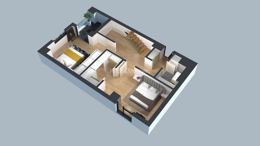 Penthouse amplasat pe 2 niveluri, spatii vitrate generoase, Complexul Studențesc - 20