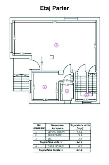 Brancoveanu, casa S+P+1Et+M, 260 mp utili, garaj subteran, adapost ALA - 2