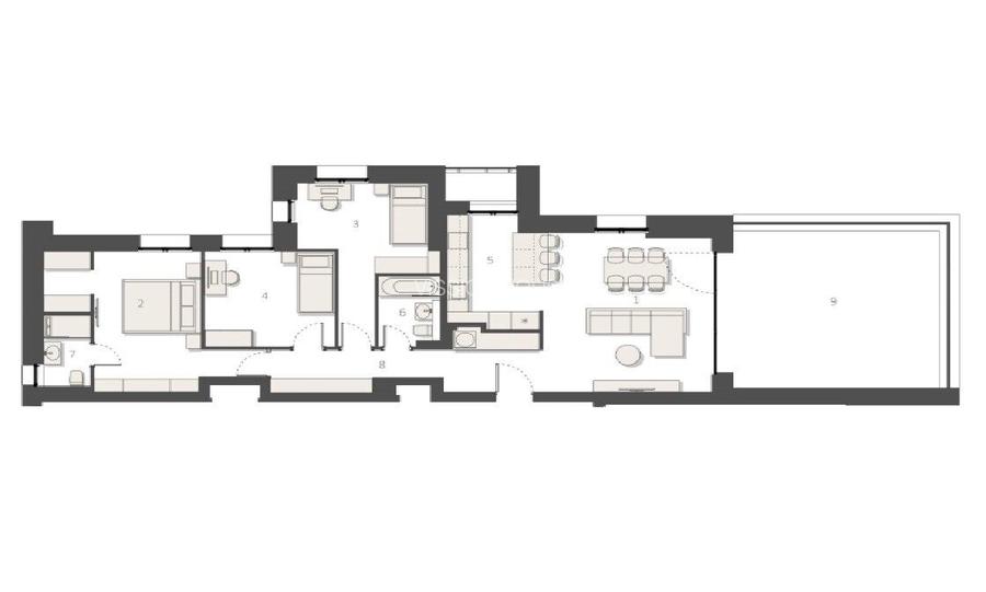 Elegant și Modern: Apartament Nou cu 4 Camere și Terasa Generoasa - 1