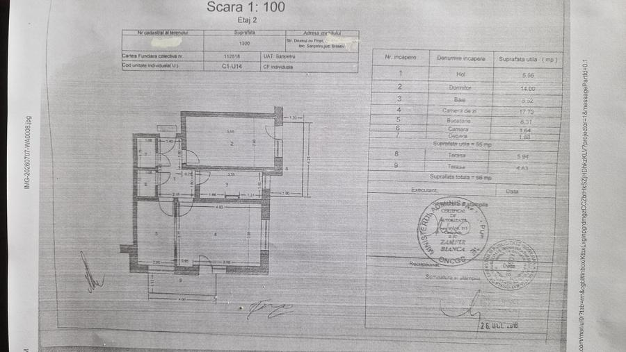 Apartament 2 camere Sânpetru