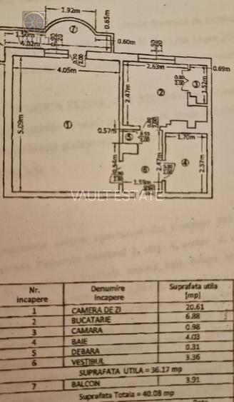 Garsoniera - 40 mp - 5 minute metrou Brancoveanu - 1