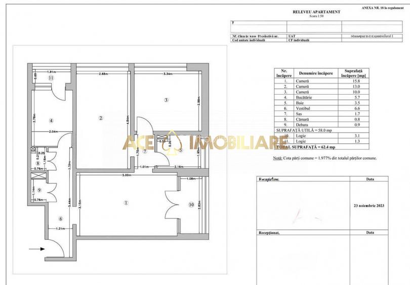 3 Camere de vanzare | Floreasca | Metrou | Investitie | Comision 0% - 8