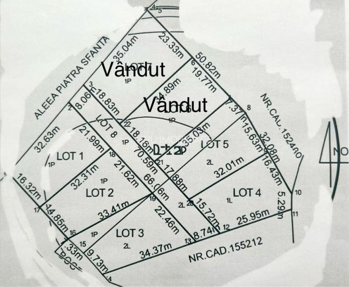 Teren Intravilan 650-700mp Bucium Iași Piatra Sfântă, CU pt Casă, 35.000€ - 5
