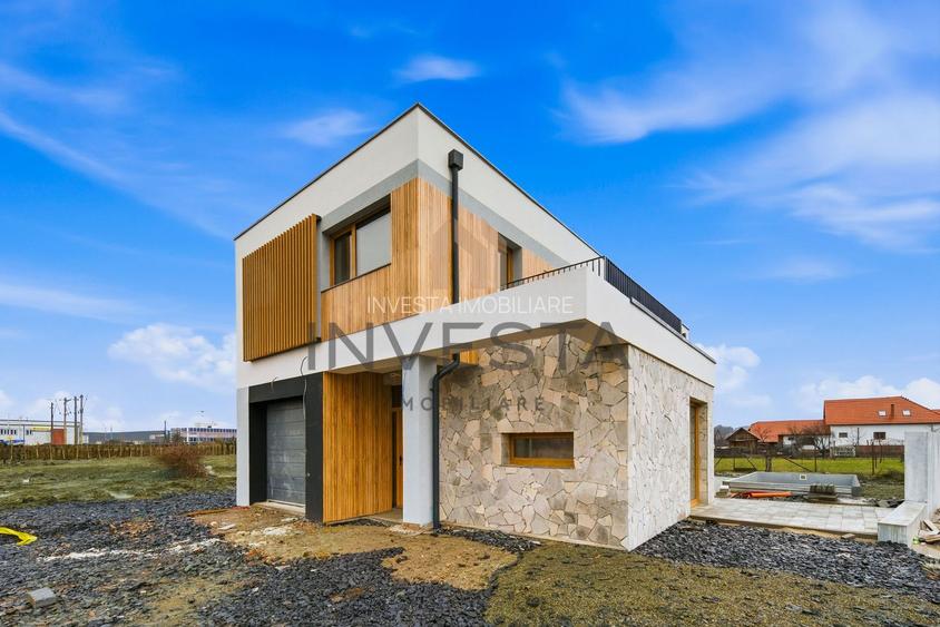 Casa individuala nZEB cu piscina, 501 mp teren, 160mp utili, Sanicoara - 2