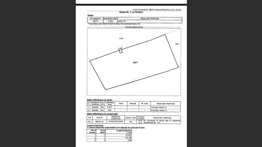 Teren intravilan pe drumul Lupacului 12 euro mp si 1069 mp extravilan - 2