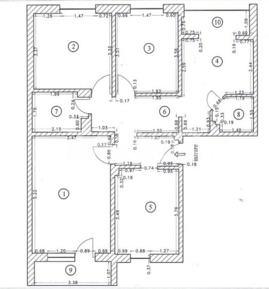 Apartament 4 camere decomandat 2 bai pivnita zona Strand Sibiu - 1