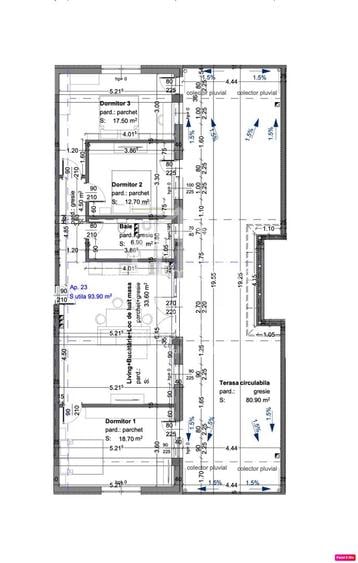 Penthouse 4 camere - 93.90 mp si terasa de 80.90 mp - Selimbar - 1
