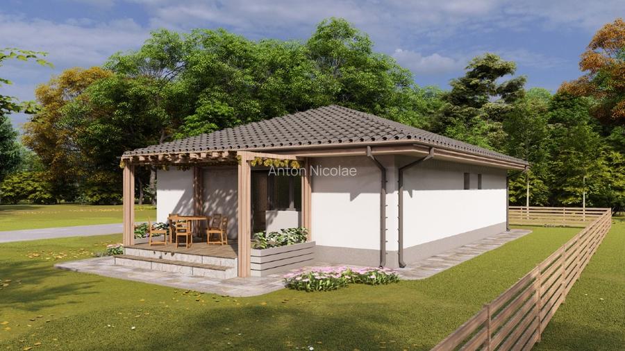 Casa Parter Izvorani, 105 mp utili, teren 650 mp, personalizabila - 2