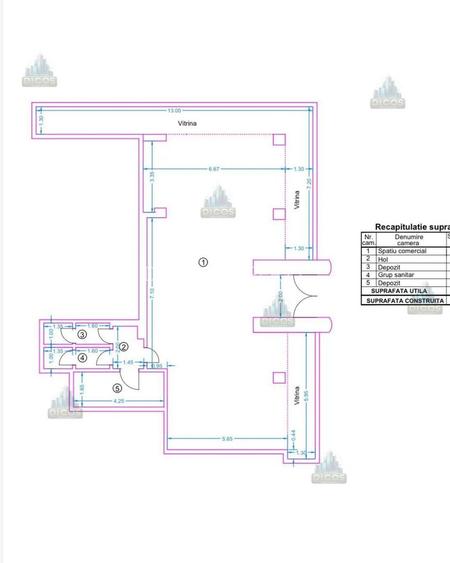 Spațiu comercial ultracentral – 26 ml vitrină, lângă Turn - 2