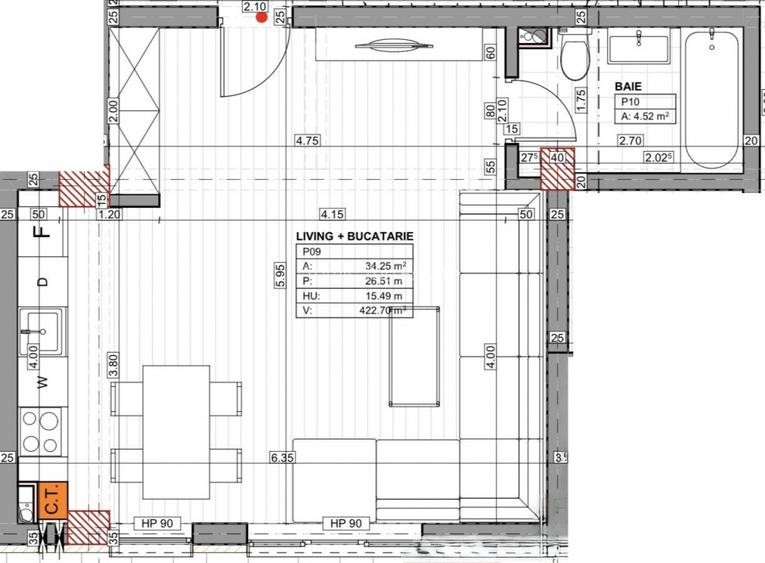 Garsoniera in Costinesti, bloc nou, la 200 m de plaja, FINALIZAT - 7
