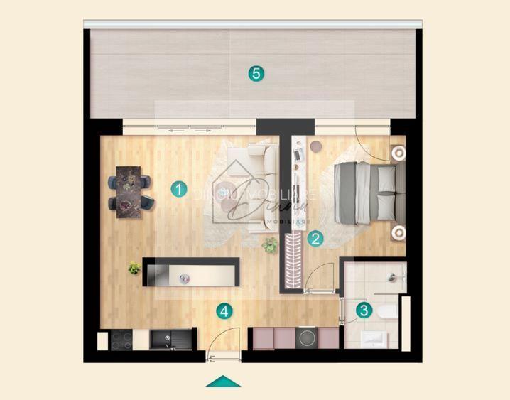 Apartament 2 camere IResidence Plaza Pipera I taxare inversa I COM 0% - 3