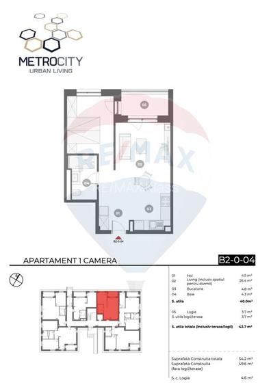 Studio Dublu MetroCity Urban Living, Apartamente noi în Sector 1 - 7