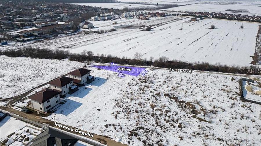 CORBEANCA - PARADISUL VERDE,TEREN  605 MP,DESCHIDERE 63 M,TOATE UTILITATILE - 5