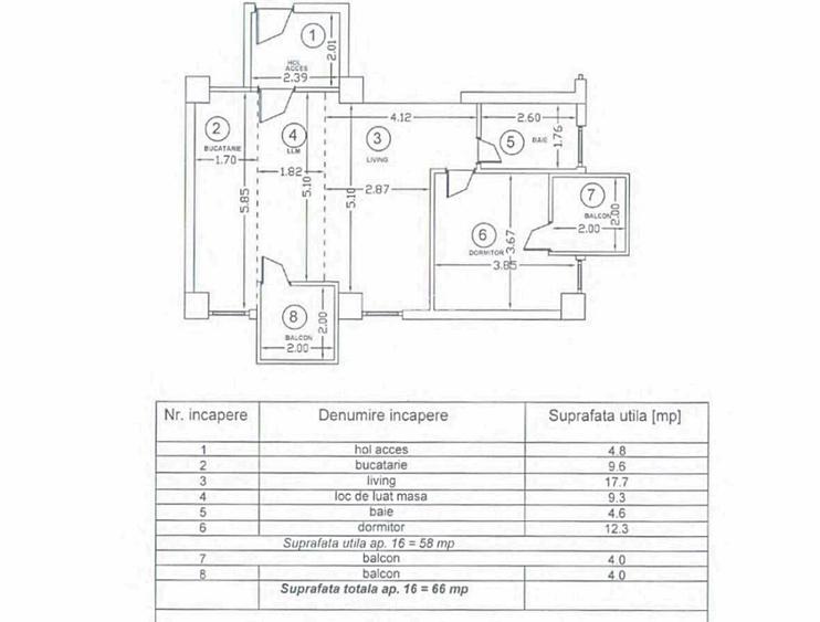 READY TO MOVE  I  Apartament 2 camere,  spatios 66 mp pe IANCU NICOLAE 75 - 15