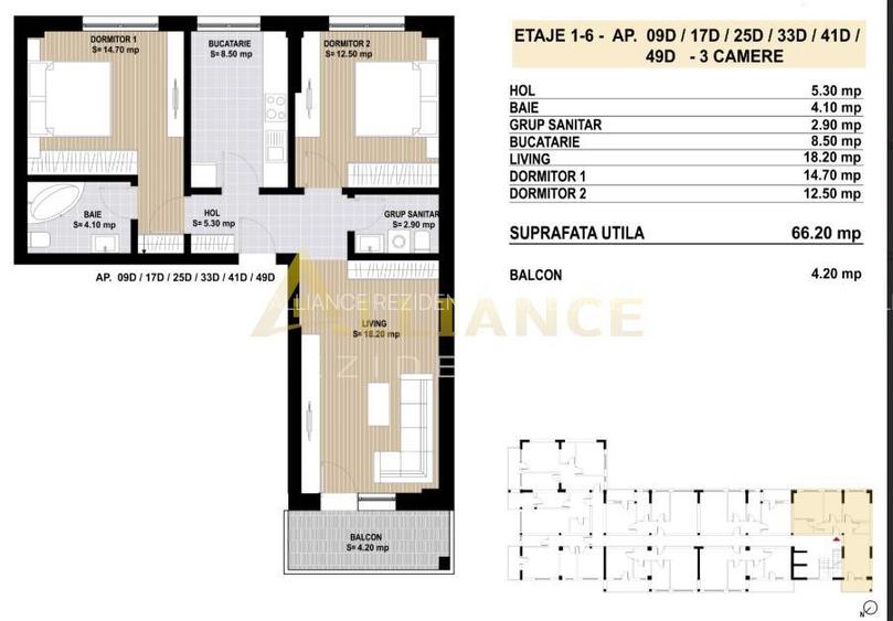 Grand Arena Mall /Apartament cu 3 Cam Decomandat OFERTA - 11