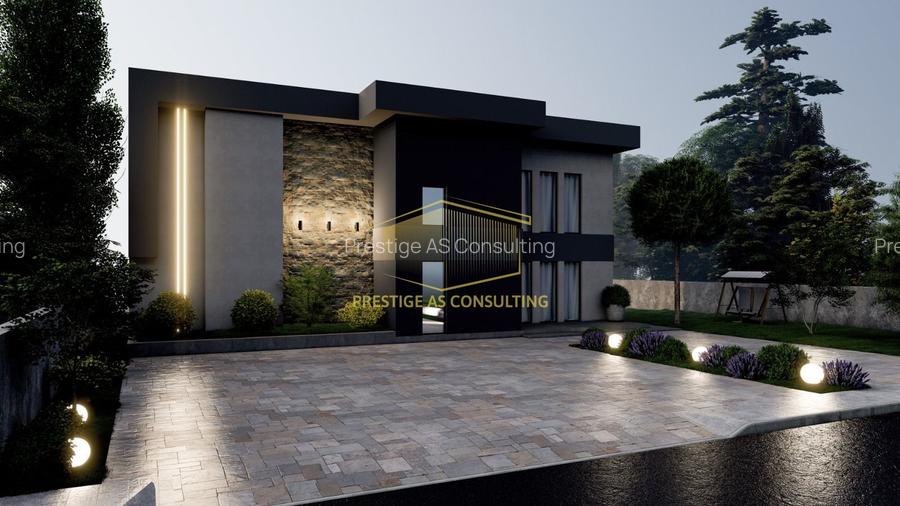 Vila moderna cu structura metalica, tehnologie NZEB si piscina | Giarmata - 13