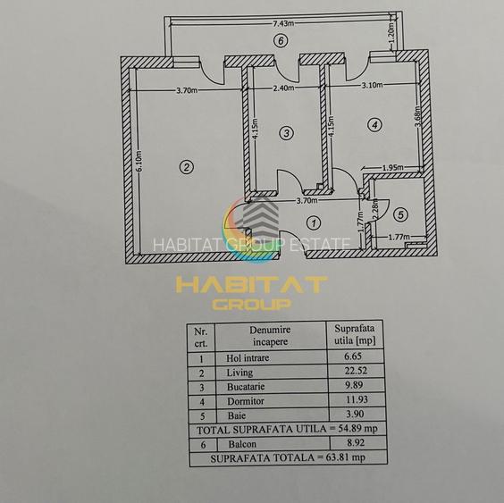 Mutare Imediata! Apartament Decomandat 2 Camere 63.81mp Berceni-Metalurgiei - 1