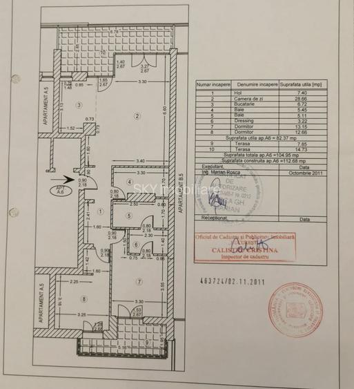 Apartament UNIC- View Panoramic I 3 Camere- 2 Locuri de parcare - 4
