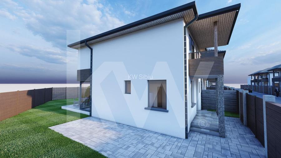 Casa 4 camere 3 bai singur in curte zona Selimbar Sibiu de vanzare - 6
