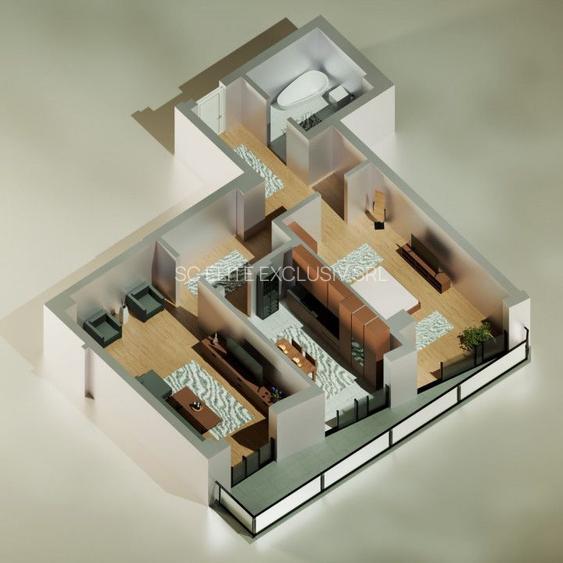 Tomis Nord- Vanzare apartament decomandat cu 2 camere, bloc nou. - 2