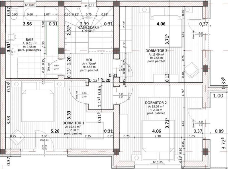 Case individuale cu CF, 150 mp util, teren 334 mp, asfalt, zona Iris - 4
