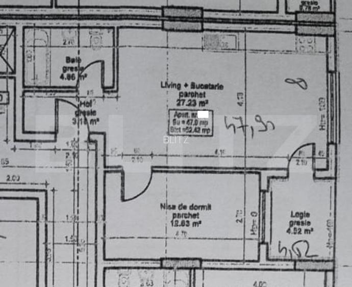Apartament 2 camere, etaj intermediar, orientare Vestica, zona Vivo  - 3