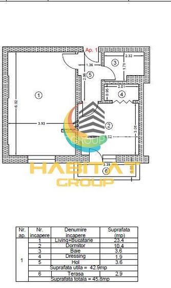 2 Camere Popești-Leordeni | Bloc 2022 | 10 min Metrou | Mobilat & Utilat | 91.90 - 6