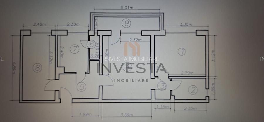 Apartament 3 camere luminos, etaj intermediar, cartier Grigorescu - 1