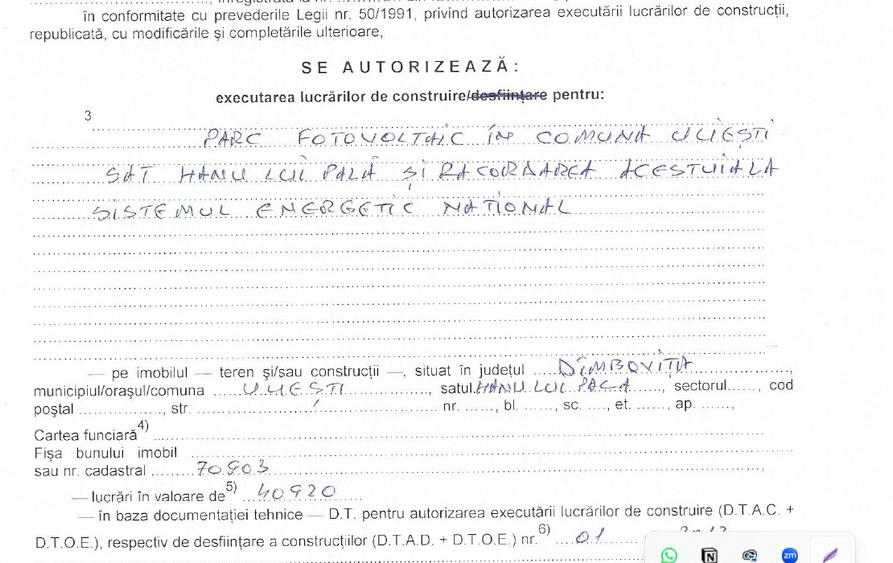 9,18 ha intravilan cu AC 6,6 MW fotovoltaic |Uliești Dâmbovița |Oportunitate inv - 3