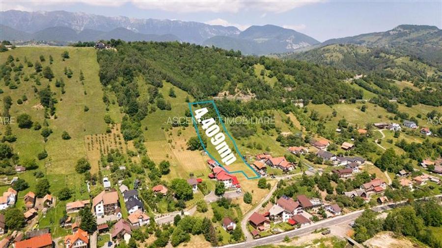 FILM!View superb catre munti,teren pretabil constructie Hotel,4.400 mp, Moieciu - 5