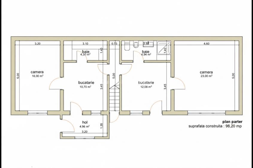 Investiție | 2 Garsoniere | 76 mp utili | Str. Avram Iancu | - 1