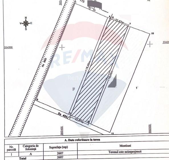 Teren 10.600 m² – Matei Millo, Pipera / POT 40%, CUT 0.9 / Front 115 m - 3