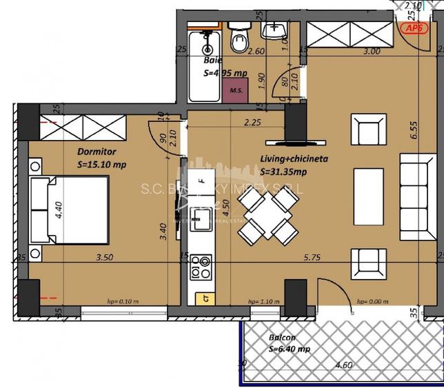 Apartament 2 camere situat in Zona Tomis Plus- Madrid 48 - 4