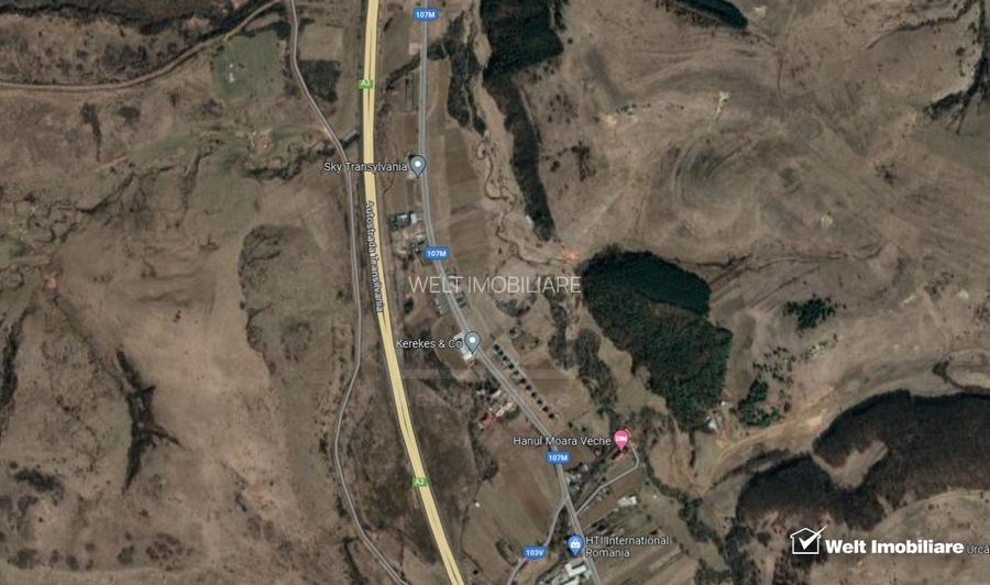 Teren de constructii 3340 mp, front 130 m, spre Savadisla - 3