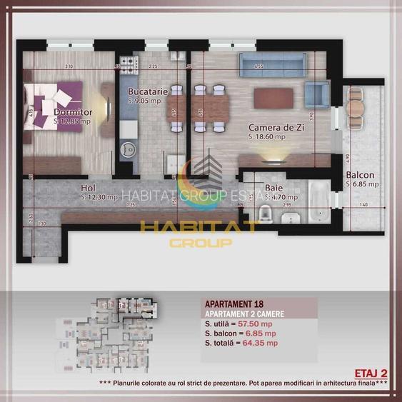 Apartament 2 camere - metrou Nicolae Teclu - 1