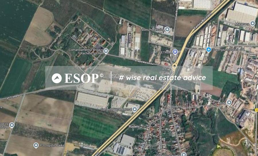 Teren industrial, 2,2 ha, 70m la Centura, Chitila, Rudeni, ID 15436 - 2