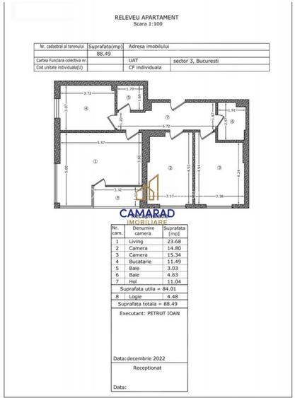 Apartament cu 3 camere de vânzare | Complex Splaiul Unirii 219 | Metrou - 20