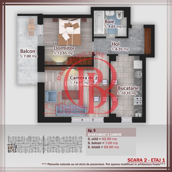 2 camere decomandat -parcare bonus oferta lansare proiect Pallady - 1