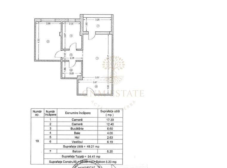 2 Camere + Parcare Et.1/4 Bloc Nou Zona Mihai Bravu - 12
