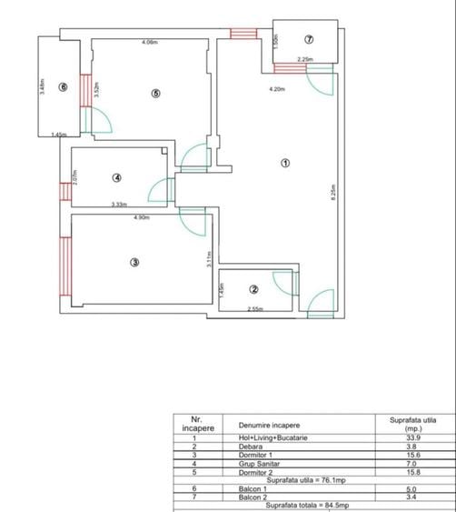Apartament 3 camere LUX | bloc nou 2023 | Micești – 76 mp + 2 balcoane + parcare - 9