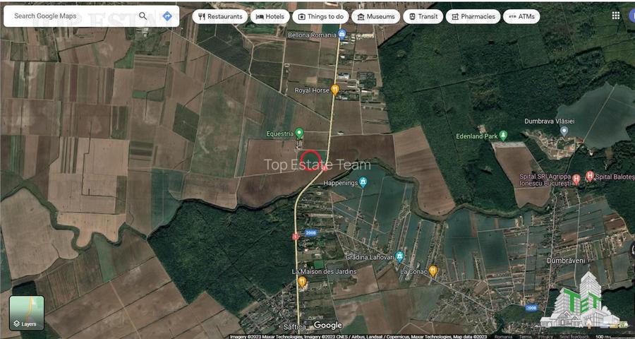 Vanzare teren, 10.000mp , in Snagov, adiacent DN 1, Bucuresti - Ploiesti. - 2