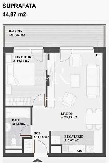 Apartament 2 camere, 45 mp, semifinisat, garaj, zona Eroilor! - 2