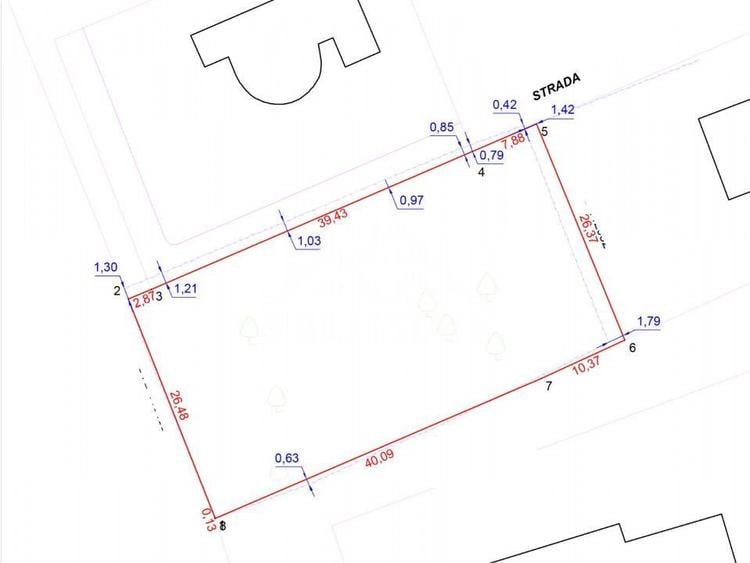 Teren cu deschidere la 2 drumuri Cisnadioara str Pinului - 2
