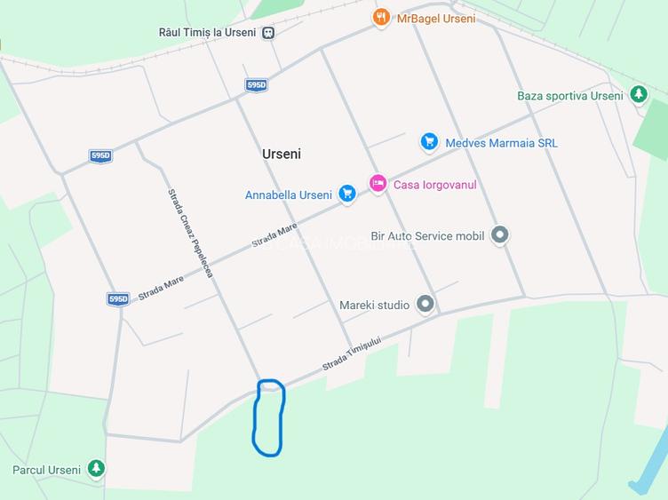 Ocazie, teren intravilan, 5.000 mp (50 euro/mp), Urseni, comision 0% - 5