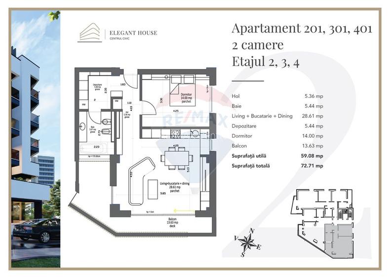 Apartament 2 camere ultracentral cu vedere spre Tâmpa I Elegant House - 8