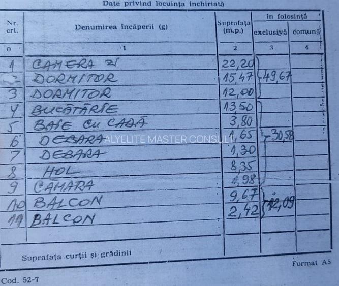 Apartament decomandat cu 3 camere, etaj 7/8, Vaslui zona Traian - 8