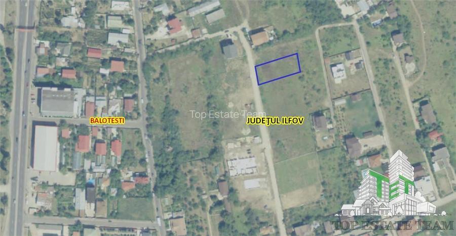 Teren 1000mp Balotesti - zona Therme - 2