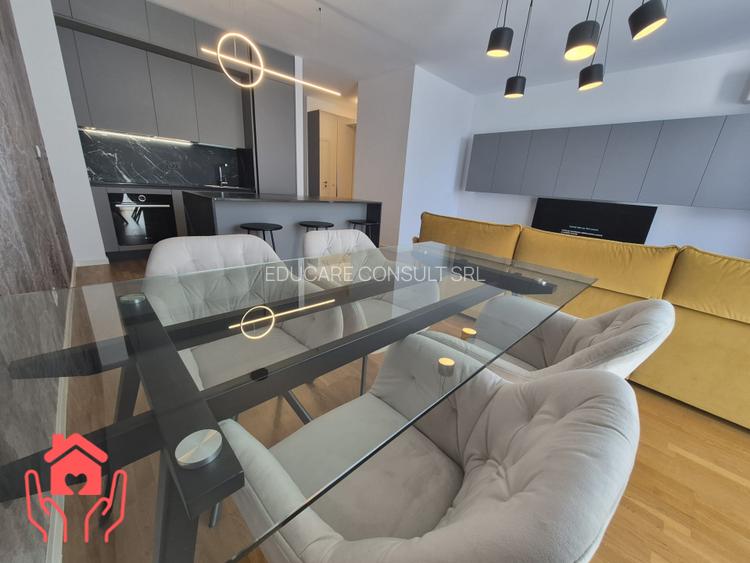 (Baneasa Shopping City-THE IVY)-3 camere mobilier ROVERE, orientare SUD, parcare - 9