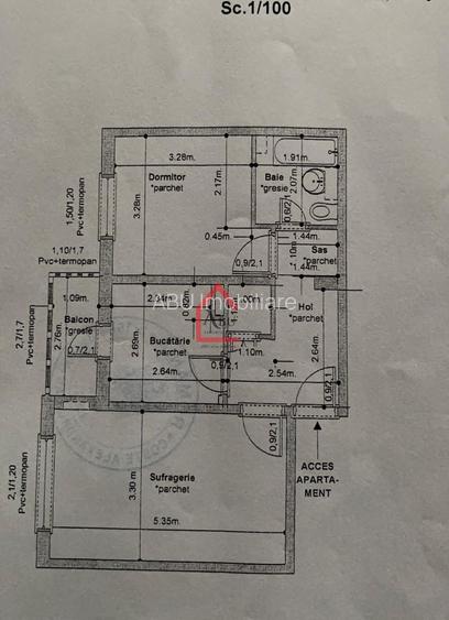 Apartament 2 decomandat, zona Galata, Iasi - 1